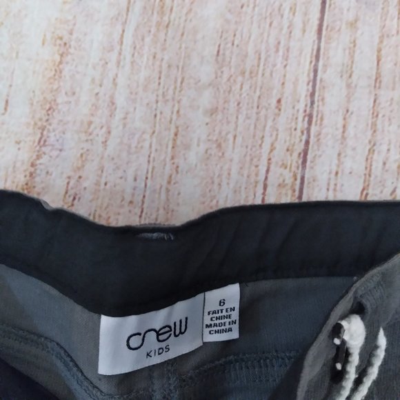 Crew Kids gray suede rib pants sz 6 NWT - Picture 3 of 4